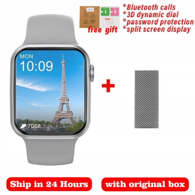 Unisex hodinky - Smartwatch Watch-Red Watermelon DT100 Plus