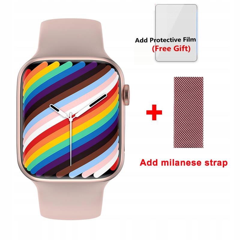 Unisex hodinky -  Smartwatch Watch-Red Watermelon W27 Max