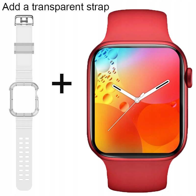 Unisex hodinky - Smartwatch Watch-Red-add-TM remienok