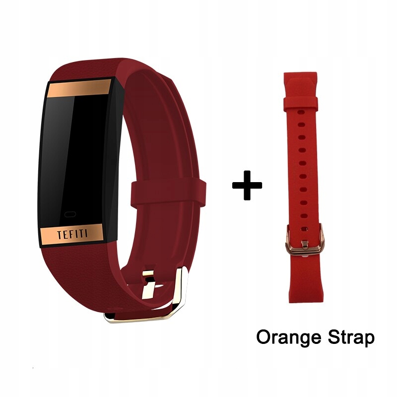 Unisex hodinky - Smartwatch Watch-červená pridaná oranžová