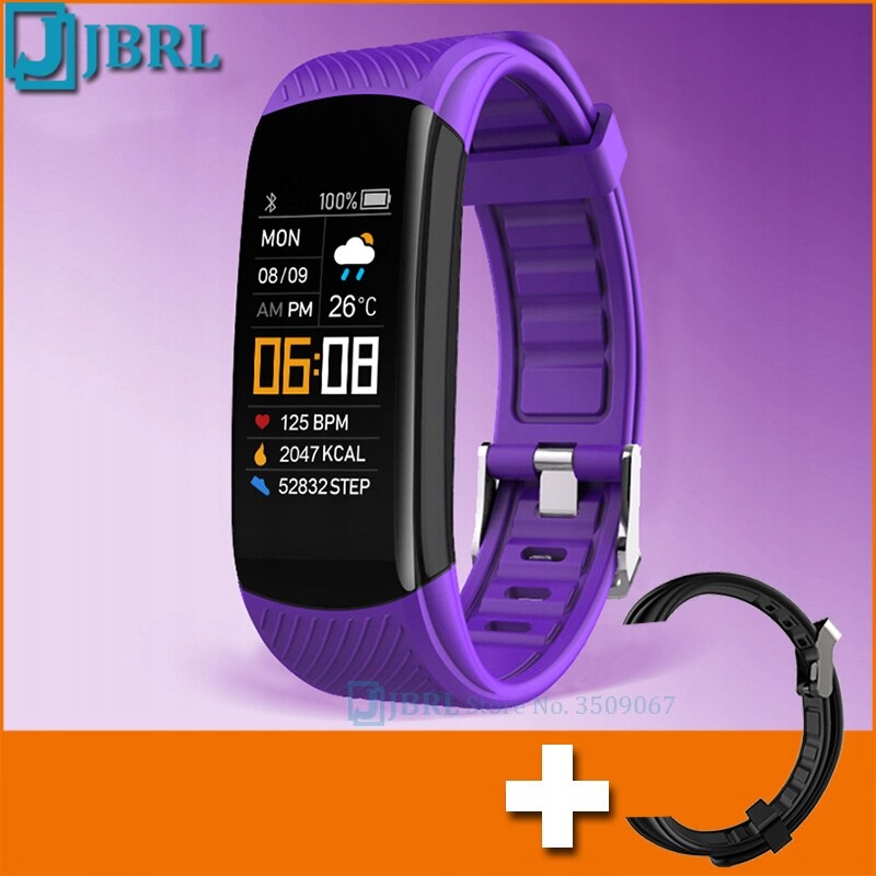 Unisex hodinky - Smartwatch Watch-d Purple pridajte popruh