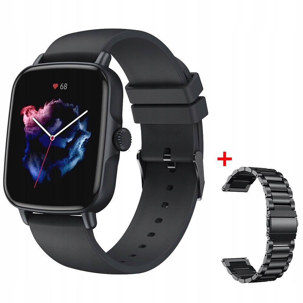 Unisex hodinky - Smartwatch Watch-add Black Metal