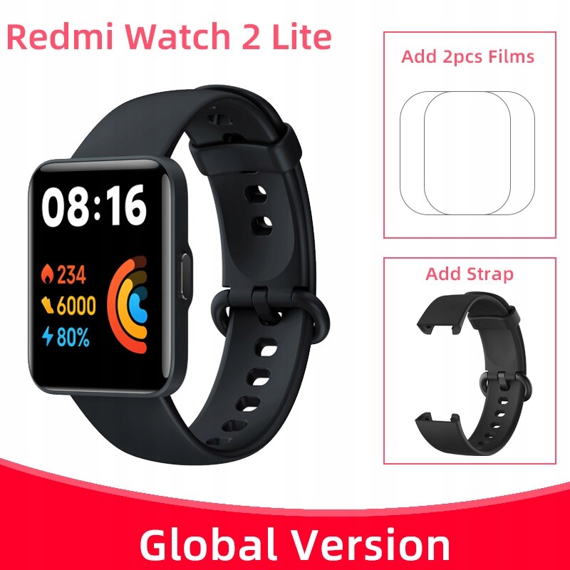 Unisex hodinky - Black GV Belt Smartwatch Watch-add
