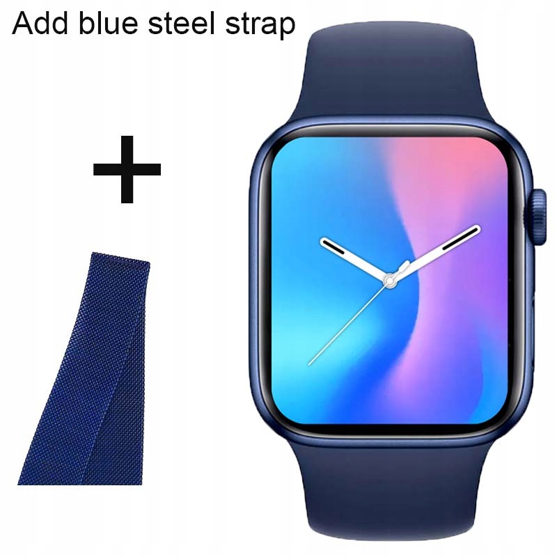 Unisex hodinky - Smartwatch Watch-pridaná modrá oceľ