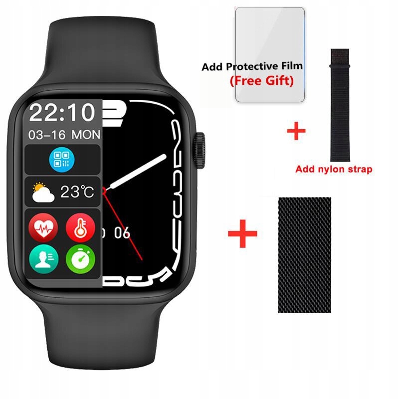 Unisex hodinky - Smartwatch Watch-add Belt 2 PCS W27 Max
