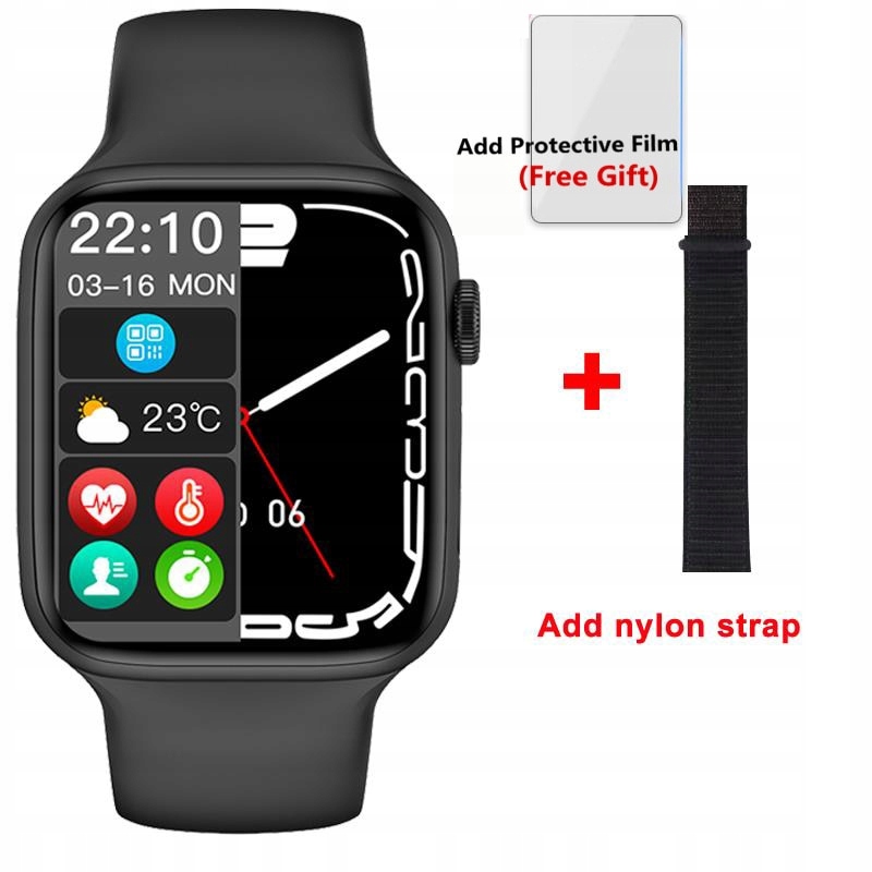 Unisex hodinky - Smartwatch Watch-pridané nylonové remienok W27 Pro