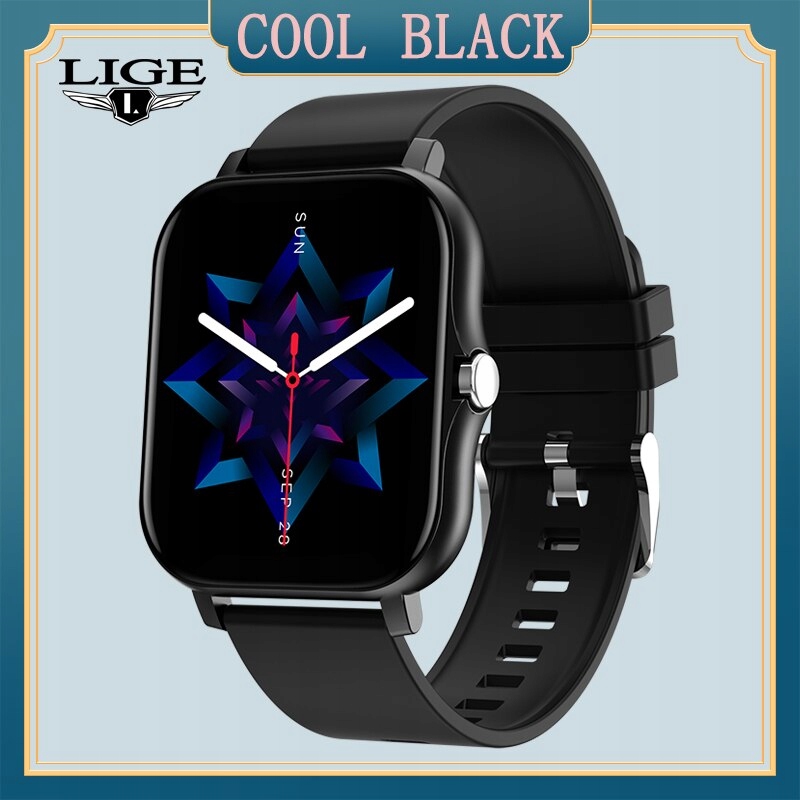 Unisex hodinky - Smartwatch Watch-Faja Black
