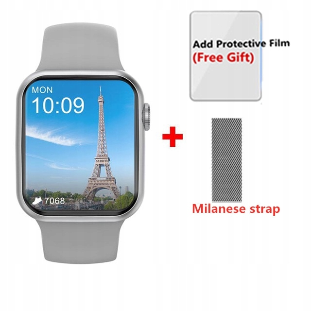 Unisex hodinky -  44 mm fialové smartwatch