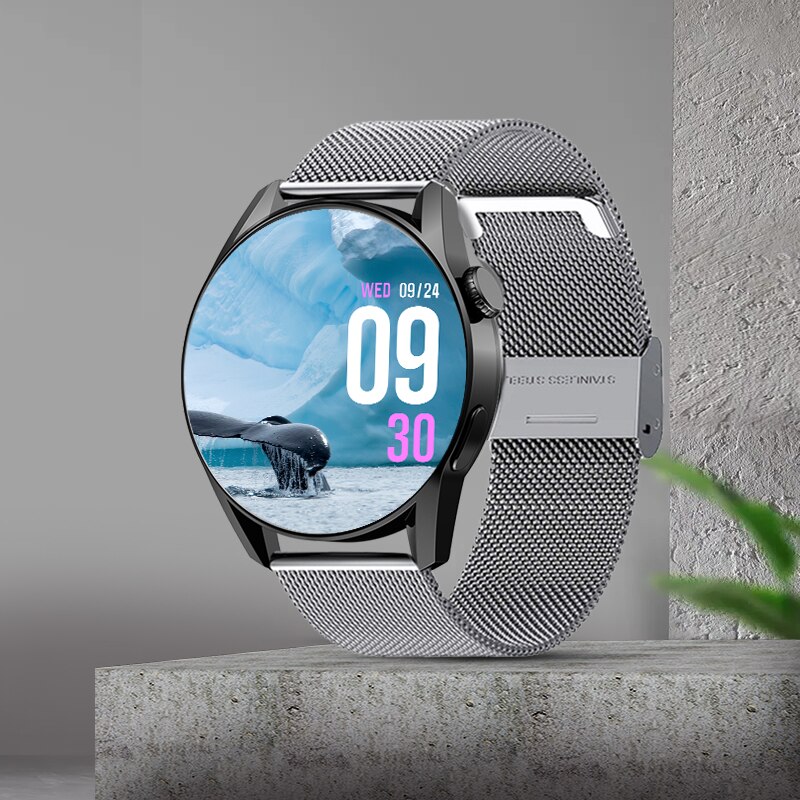Unisex hodinky - Smartwatch Watch-GT3 Milanese Silver