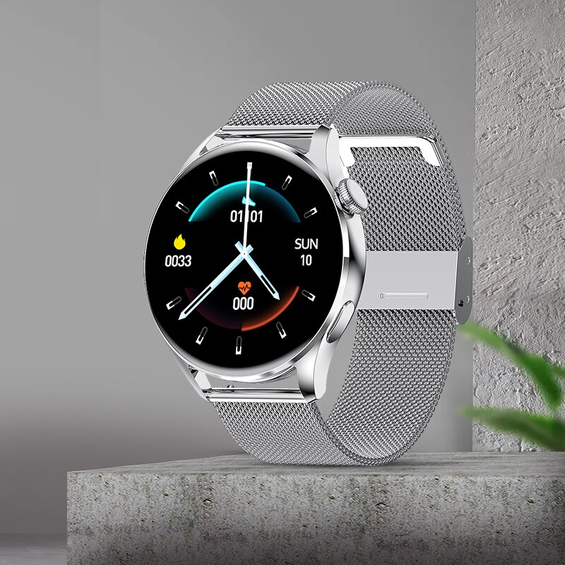 Unisex hodinky - Smartwatch Watch-GT3 Silver Milanese