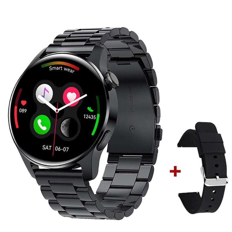 Unisex hodinky - Smartwatch Watch-GT3 Čierna oceľ