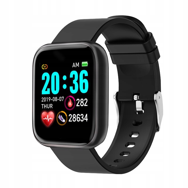 Unisex hodinky - Smartwatch Watch-I5S Čierny silikón