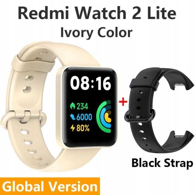Unisex hodinky - Smartwatch Watch-Ivory n Čierny pás