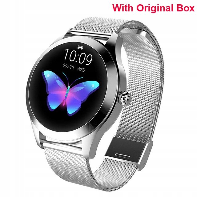 Unisex hodinky - Strieborná oceľ Smartwatch Watch-KW10