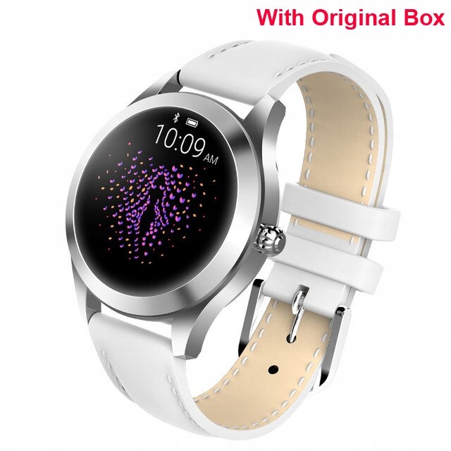 Unisex hodinky - Smartwatch Watch-KW10 Silver Whi Lea