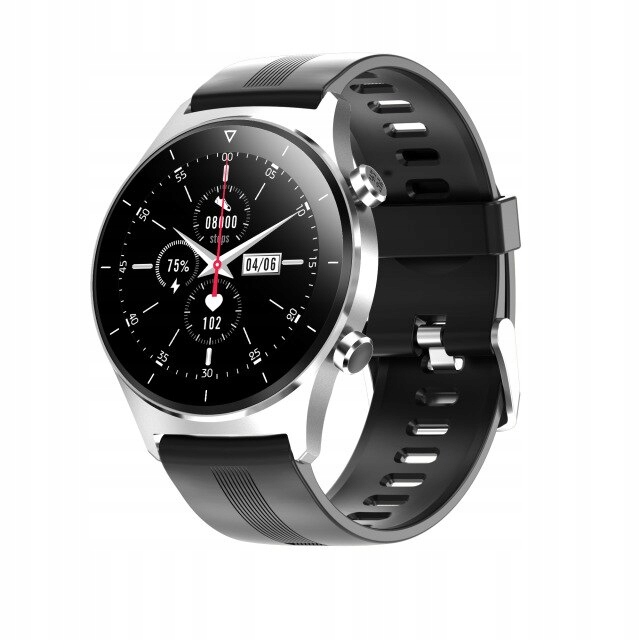 Unisex hodinky - Smartwatch Watch-grzZ čierne striebro
