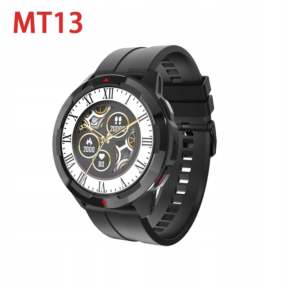 Unisex hodinky - Smartwatch Watch-Mt13 Black Silica Standard