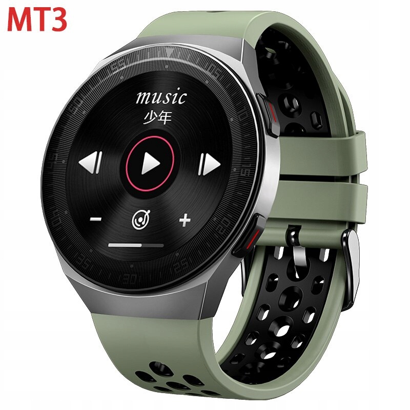 Unisex hodinky - Smartwatch Watch-Mt3 Green Silica Standard