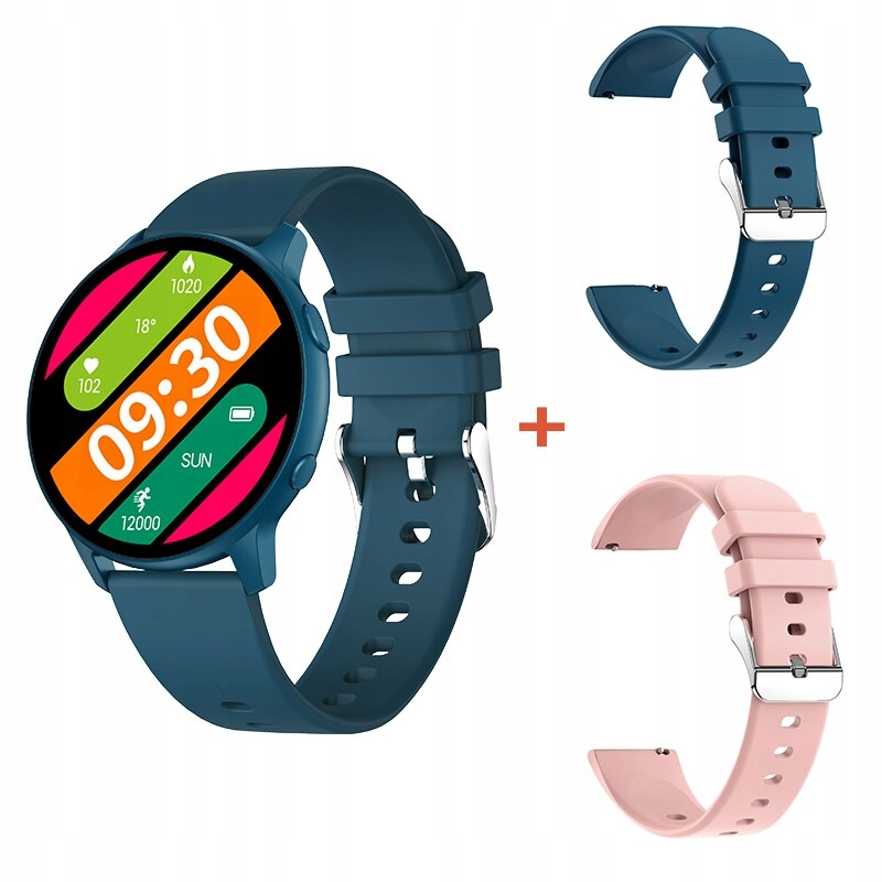 Unisex hodinky - Smartwatch Watch-Blue Pridať pruhy