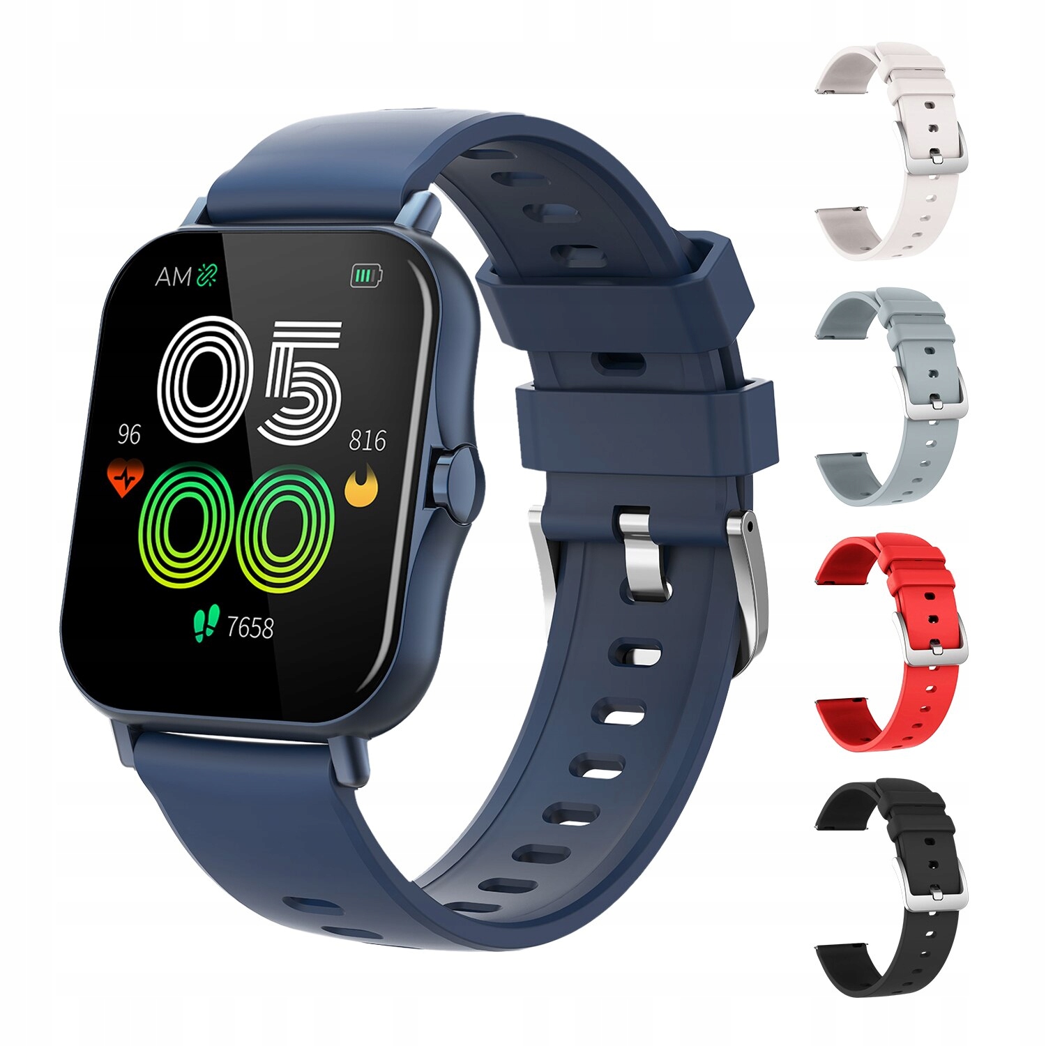 Unisex hodinky - Smartwatch Watch-Blue so 4 pruhmi