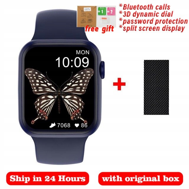 Unisex hodinky - Smartwatch Watch-Pawa Blue DT100 Pro Max