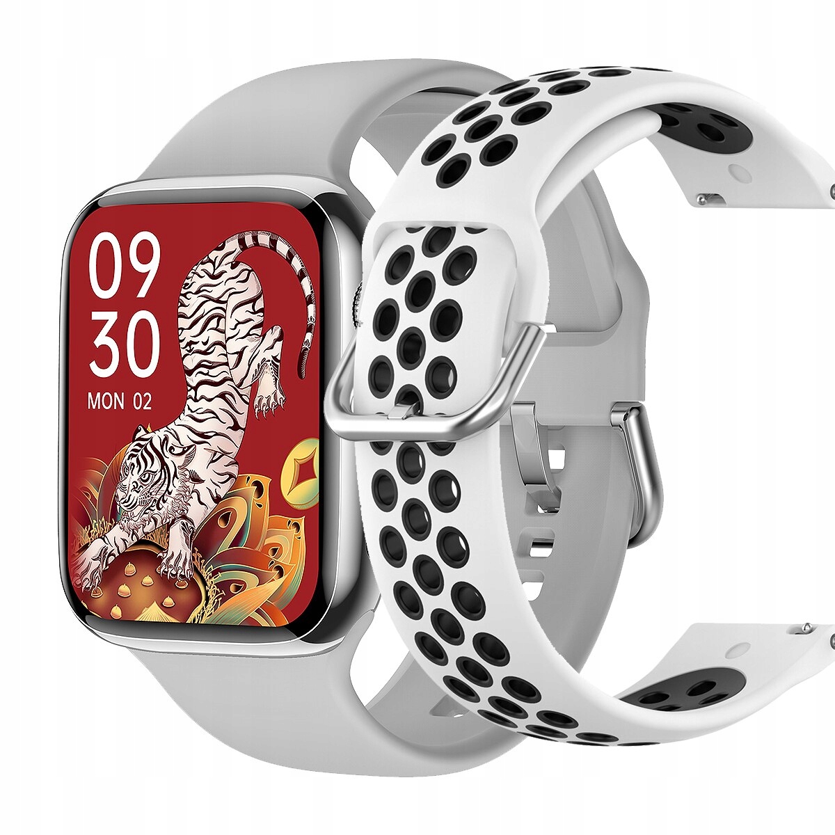 Unisex hodinky - Smartwatch Watch-pd7 biela pridajte bielu