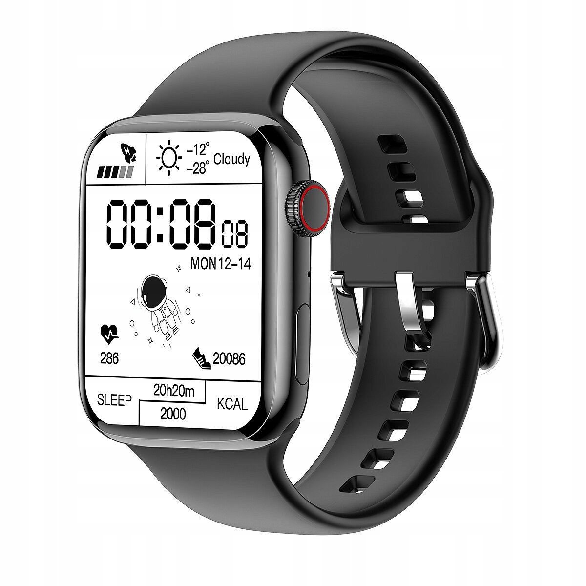 Unisex hodinky - Smartwatch Watch-pd7 max. Čierna