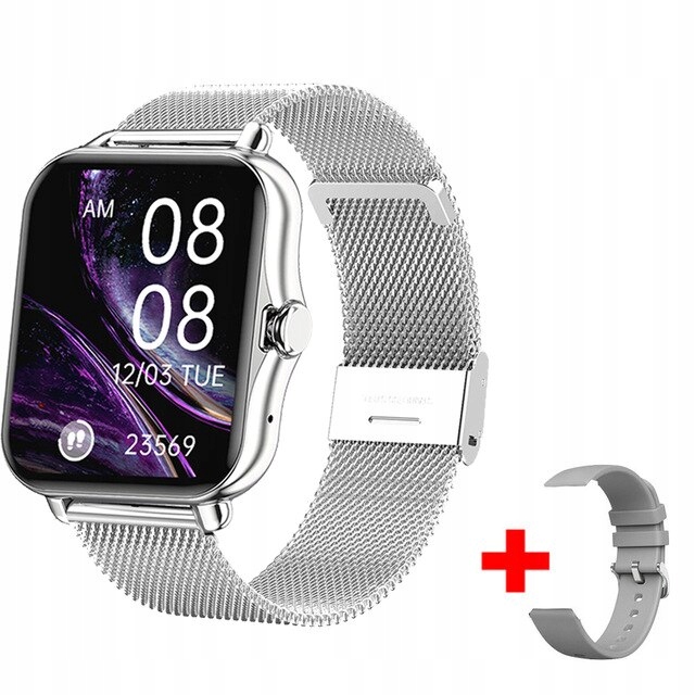 Unisex hodinky - SMARTWATCH WOOTH-Fasin Silver1