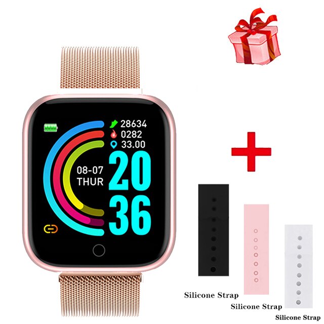 Unisex hodinky - Smartwatch Watch-Pasek Pi 3 Steel