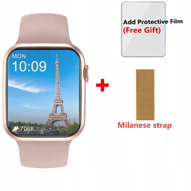 Unisex hodinky - Smartwatch Watch-Orange 44 mm