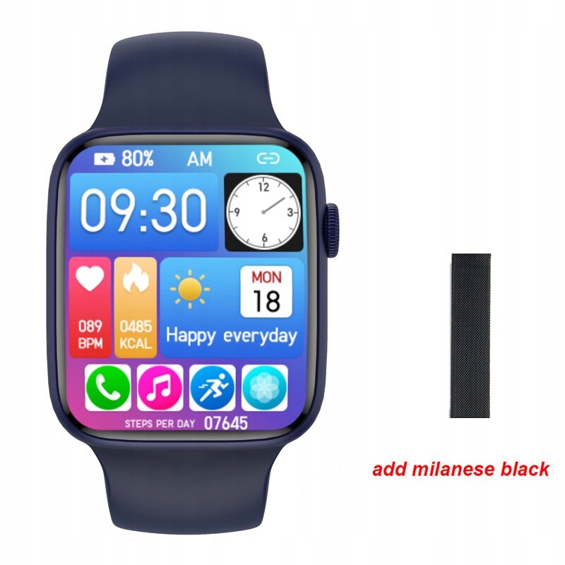 Unisex hodinky - Smartwatch Watch-Orange 45 mm