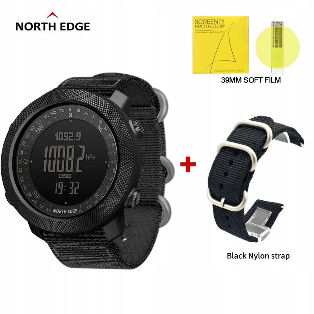 Unisex hodinky - Smartwatch Watch-čierny nylon