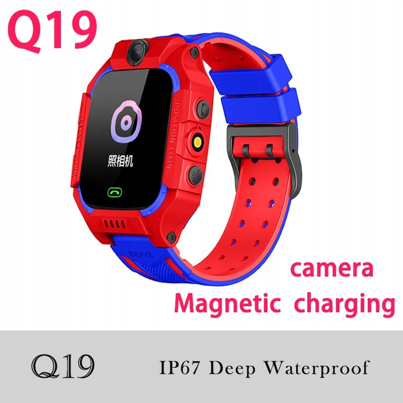 Unisex hodinky - Smartwatch Watch-1919 Red IP67 francúzština