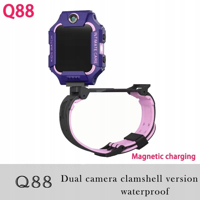 Unisex hodinky - Smartwatch Watch-Q88 Purple