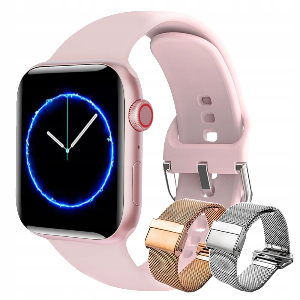 Unisex hodinky - Smartwatch Watch-Pink Set 4 44 mm