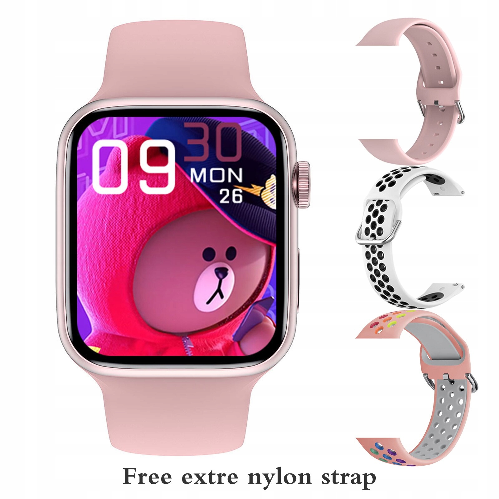 Unisex hodinky - Smartwatch Watch-Pink Set 6 44 mm GW67 Plus