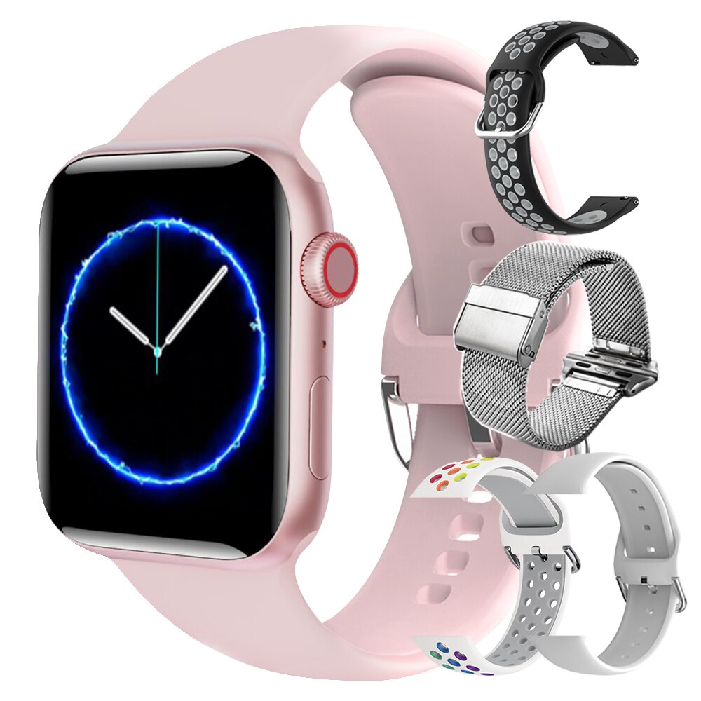 Unisex hodinky - Smartwatch Watch-Pink Set 8 44 mm