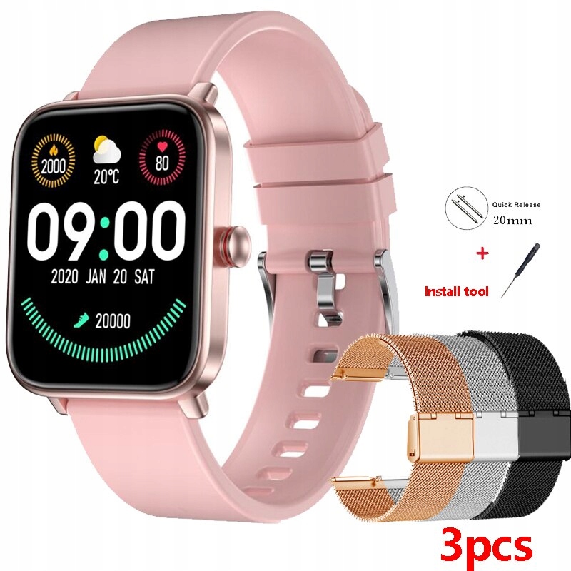 Unisex hodinky - Smartwatch Watch-Pink SB3