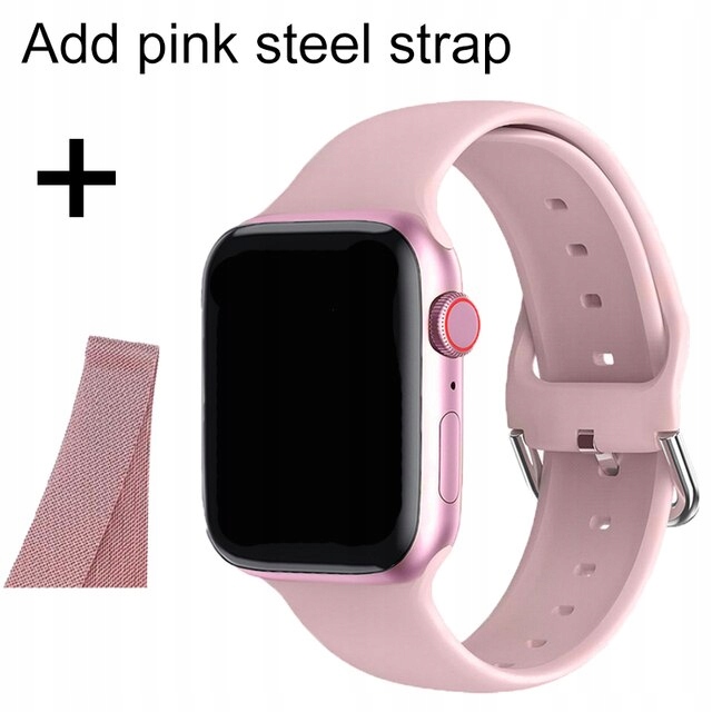 Unisex hodinky - Smartwatch Watch-Pink Pridajte hw12 pás 40 mm