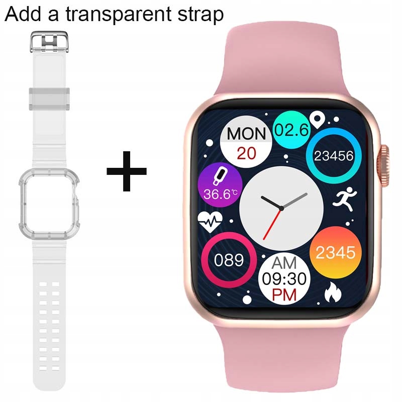 Unisex hodinky - Smartwatch Watch -Pink -add TM Belt