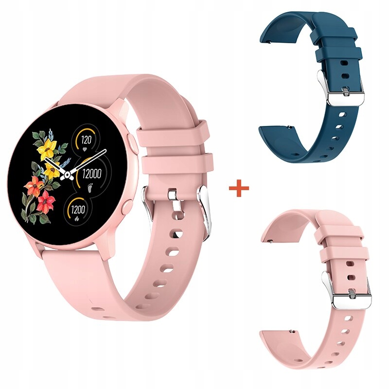 Unisex hodinky - Smartwatch Watch-ružové pridávajú pruhy