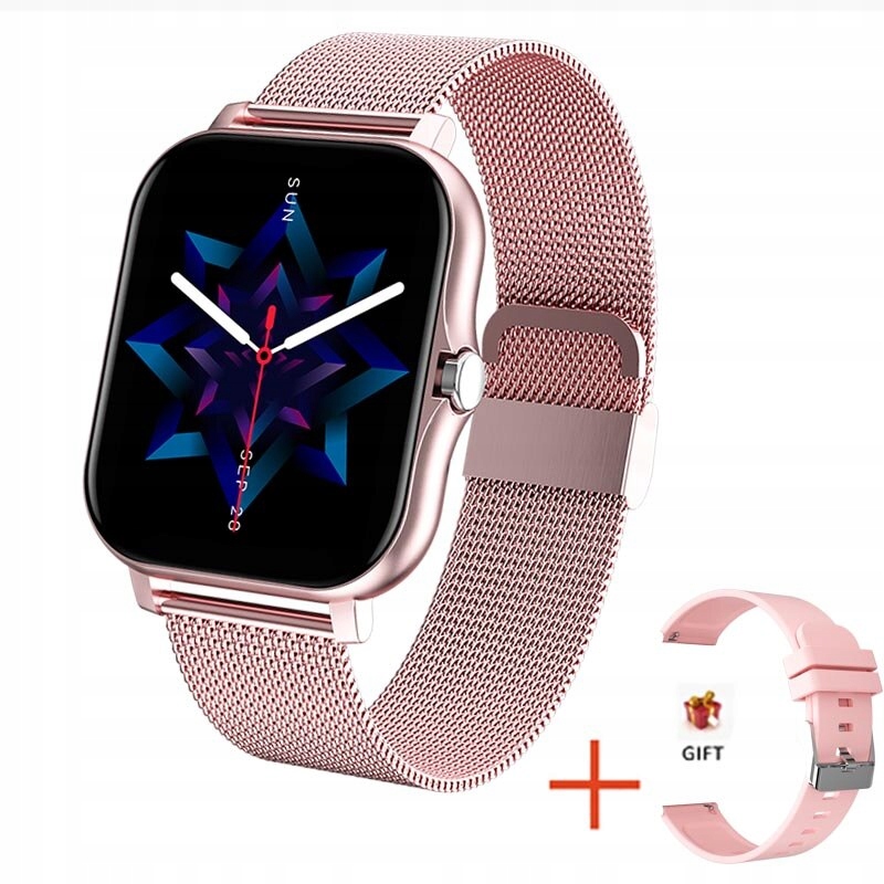 Unisex hodinky - Smartwatch Watch-ružové remienok