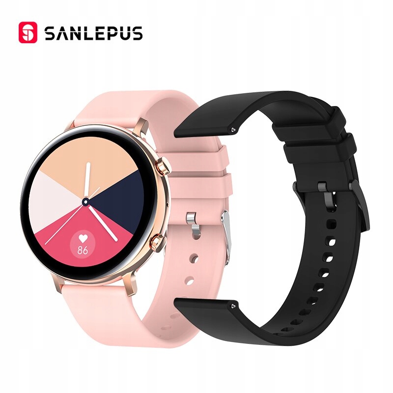 Unisex hodinky - Smartwatch Watch-ružové s 1 pásom