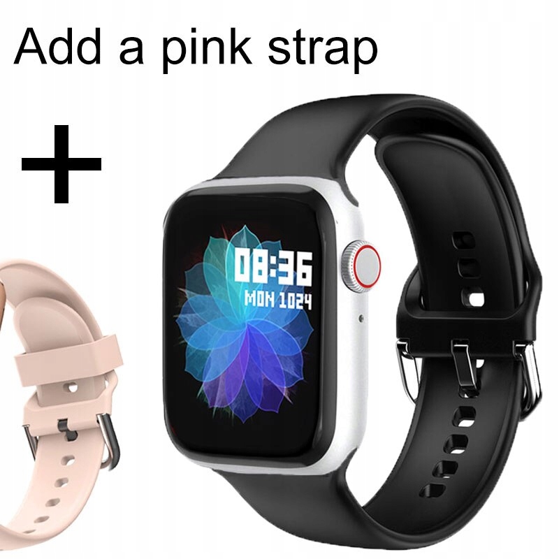 Unisex hodinky - Smartwatch Watch-Sr Black Pridať ružovú
