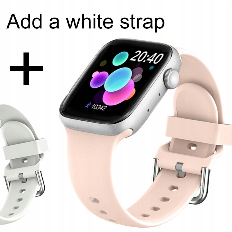 Unisex hodinky - Smartwatch Watch-Sr Pink Pridajte bielu