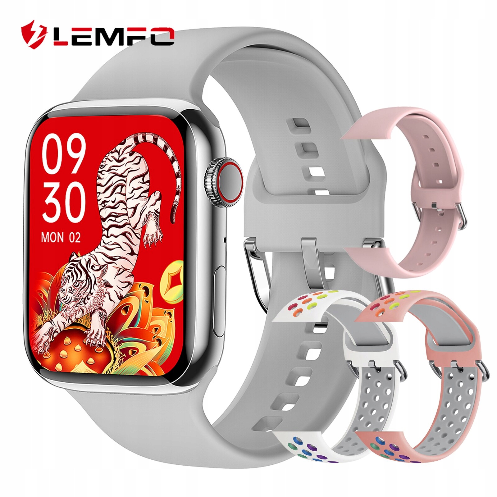 Unisex hodinky - Smartwatch Watch-Silver Set 11 44 mm pd7max