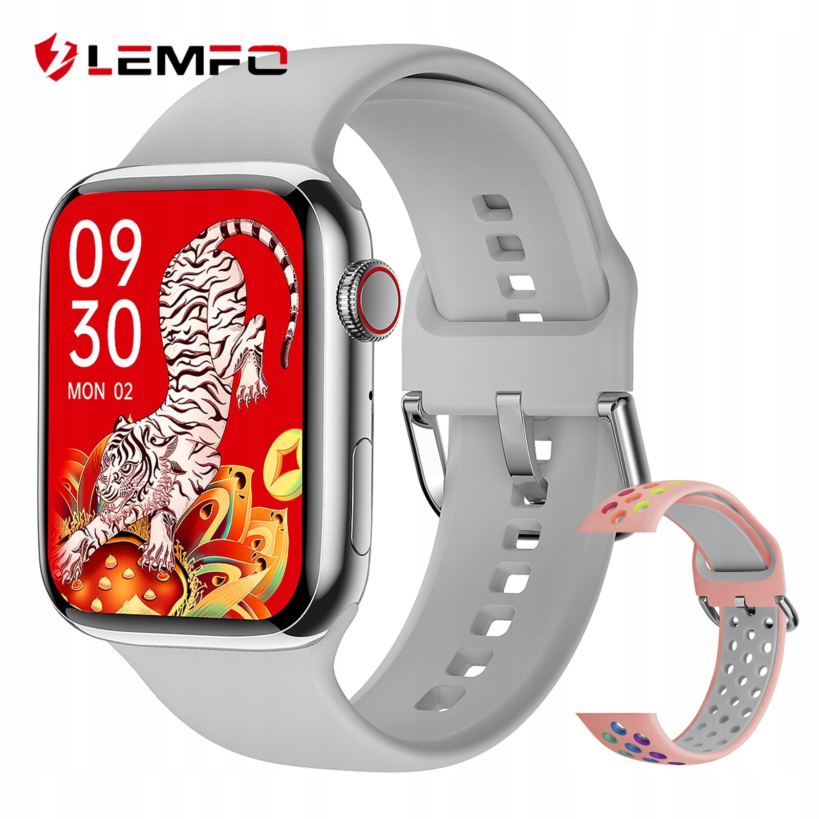 Unisex hodinky - Smartwatch Watch-Silver set 4 44 mm pd7max