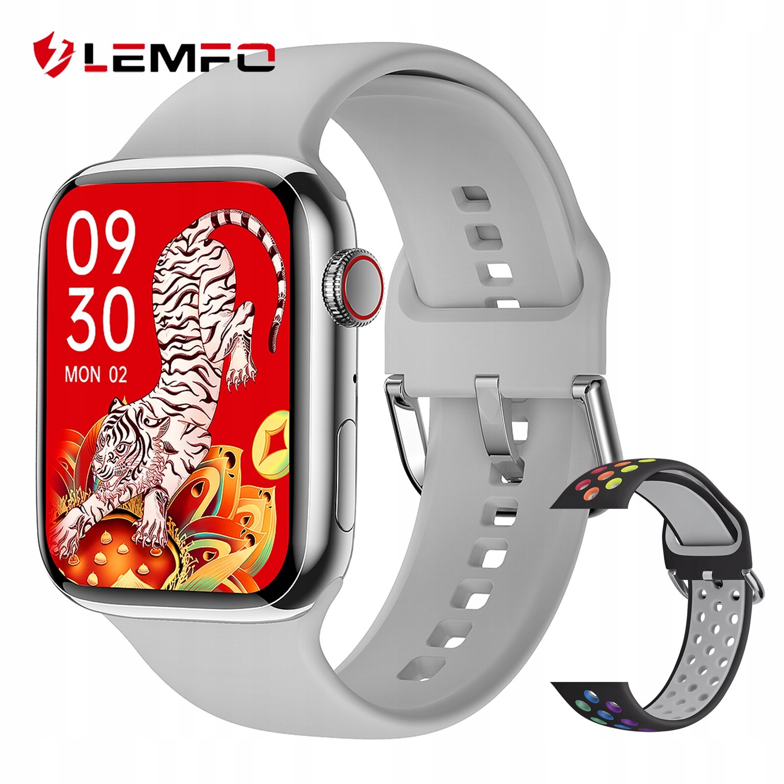 Unisex hodinky - Smartwatch Watch-Silver Set 5 44 mm pd7max