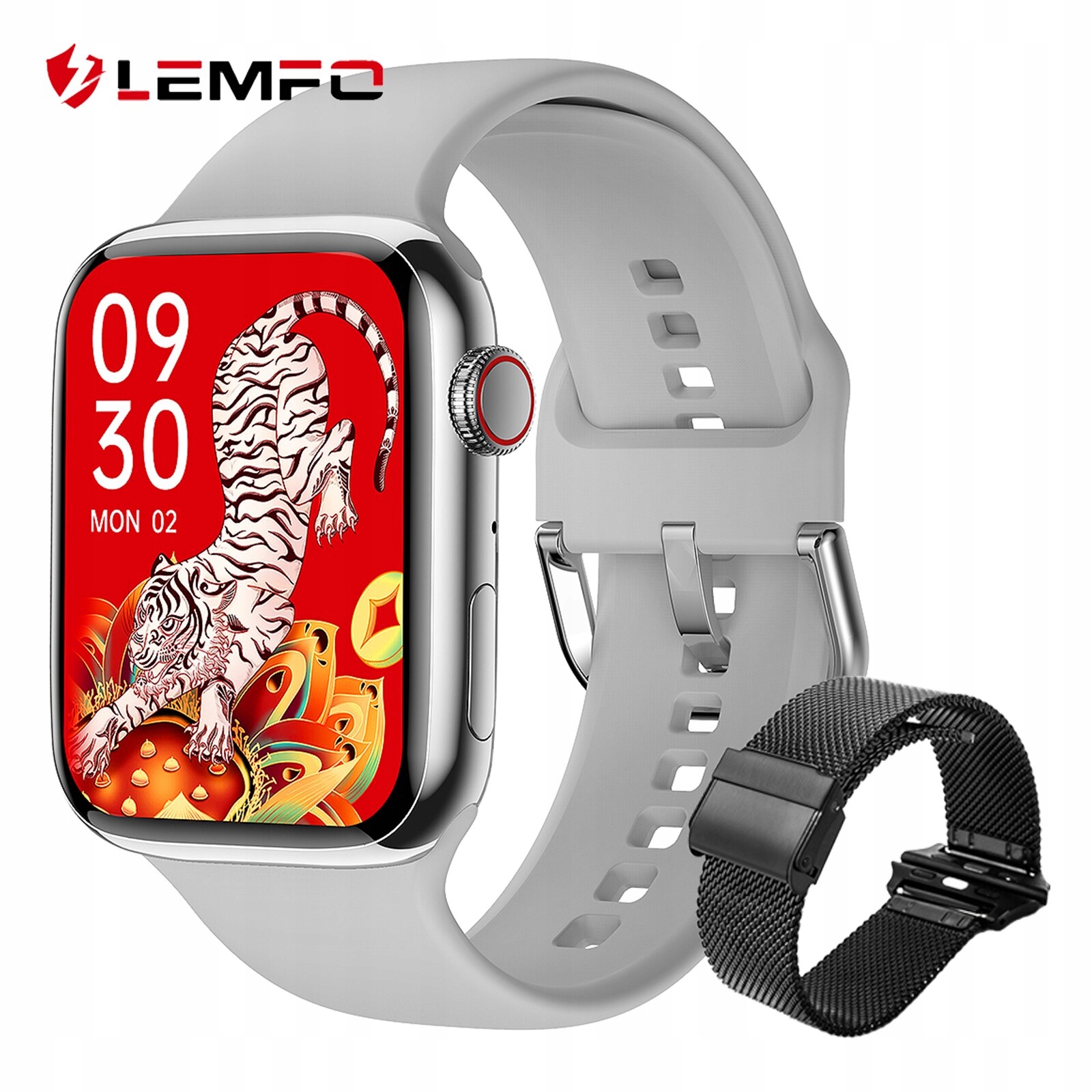 Unisex hodinky -  Smartwatch Watch-Srebrry set 6 44 mm pd7max