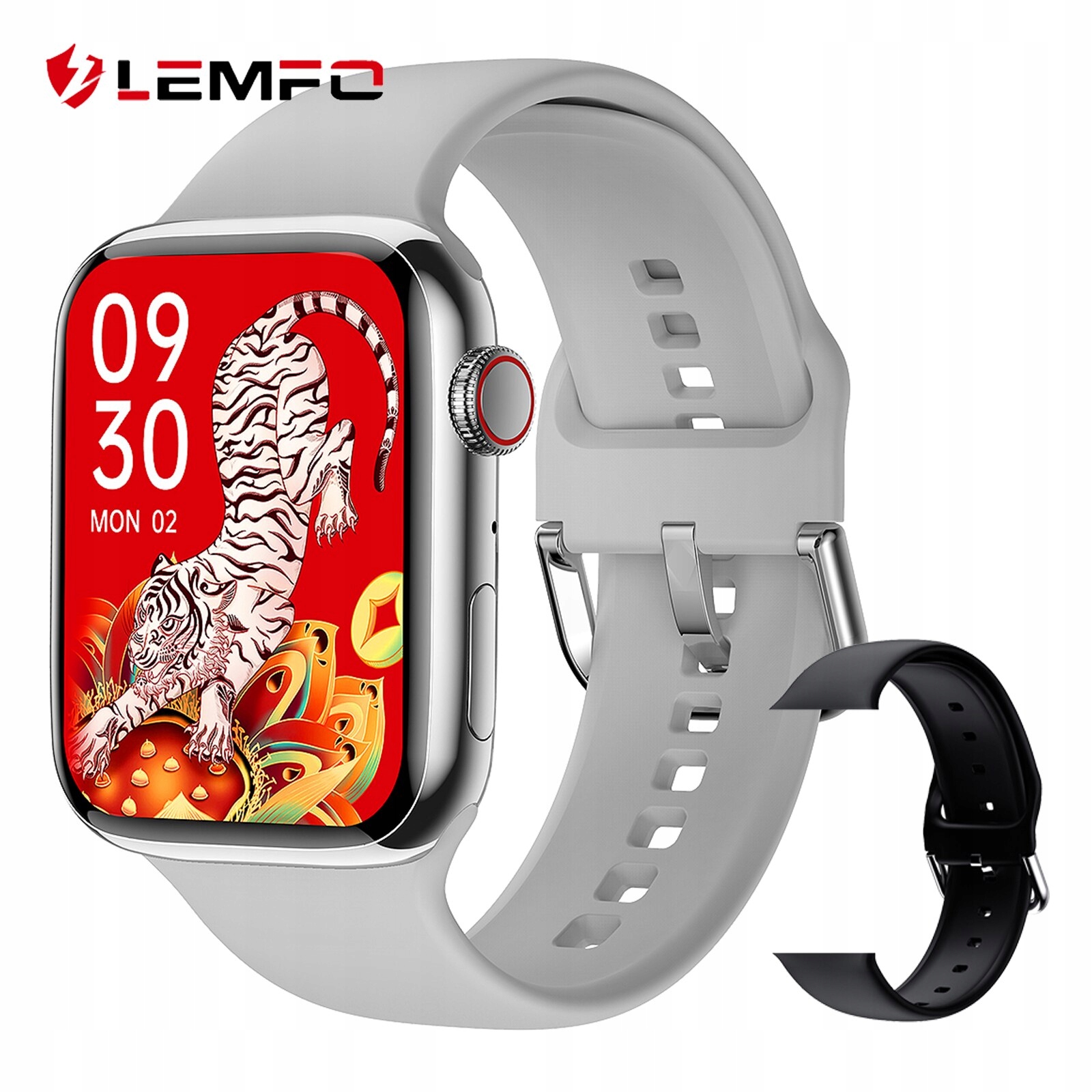 Unisex hodinky - Smartwatch Watch-Silver Set 1 44 mm pd7max